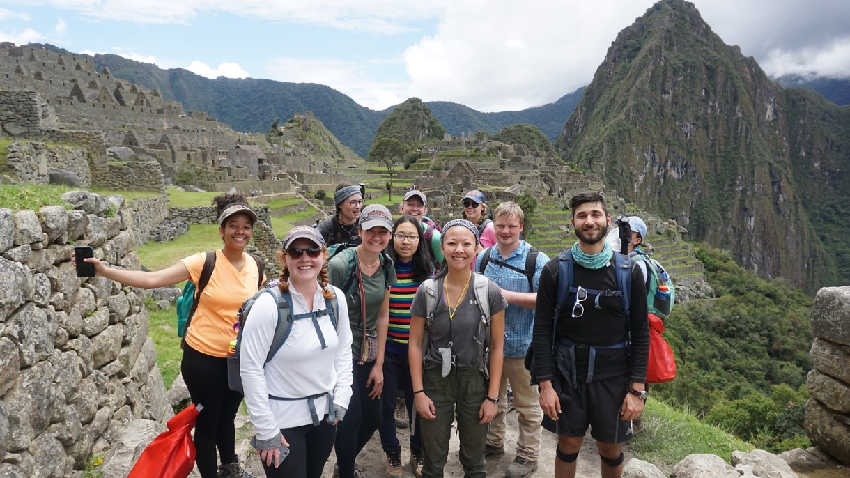 Students at Machu Picchu