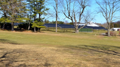 Artist&#039;s rendering of solar array