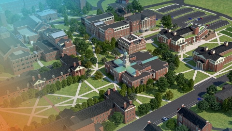 Rendering of Bucknell's virtual tour