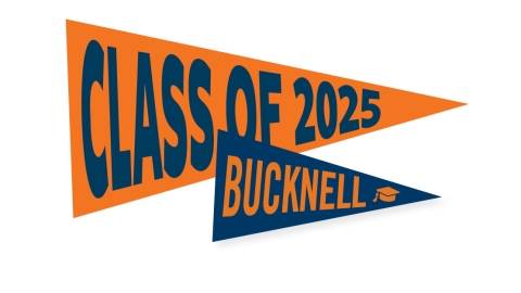 Printable Pennants that read Class of 2025 and Bucknell