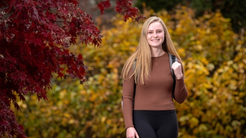 Marion Duval '25 poses outdoors