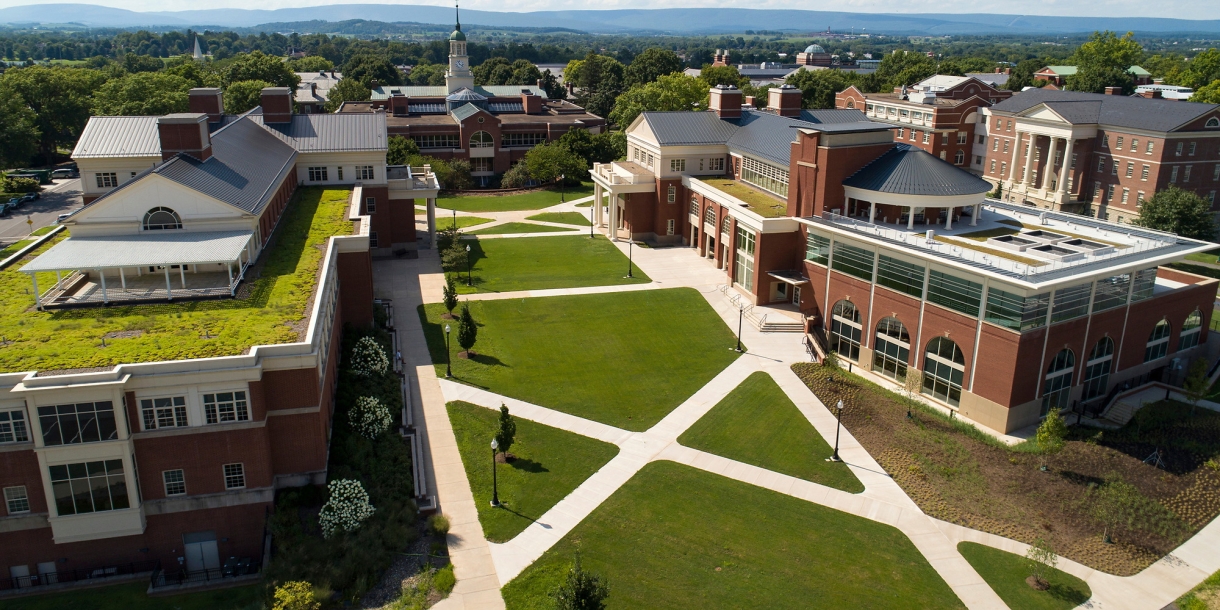 Academic West and Academic East, aerial view