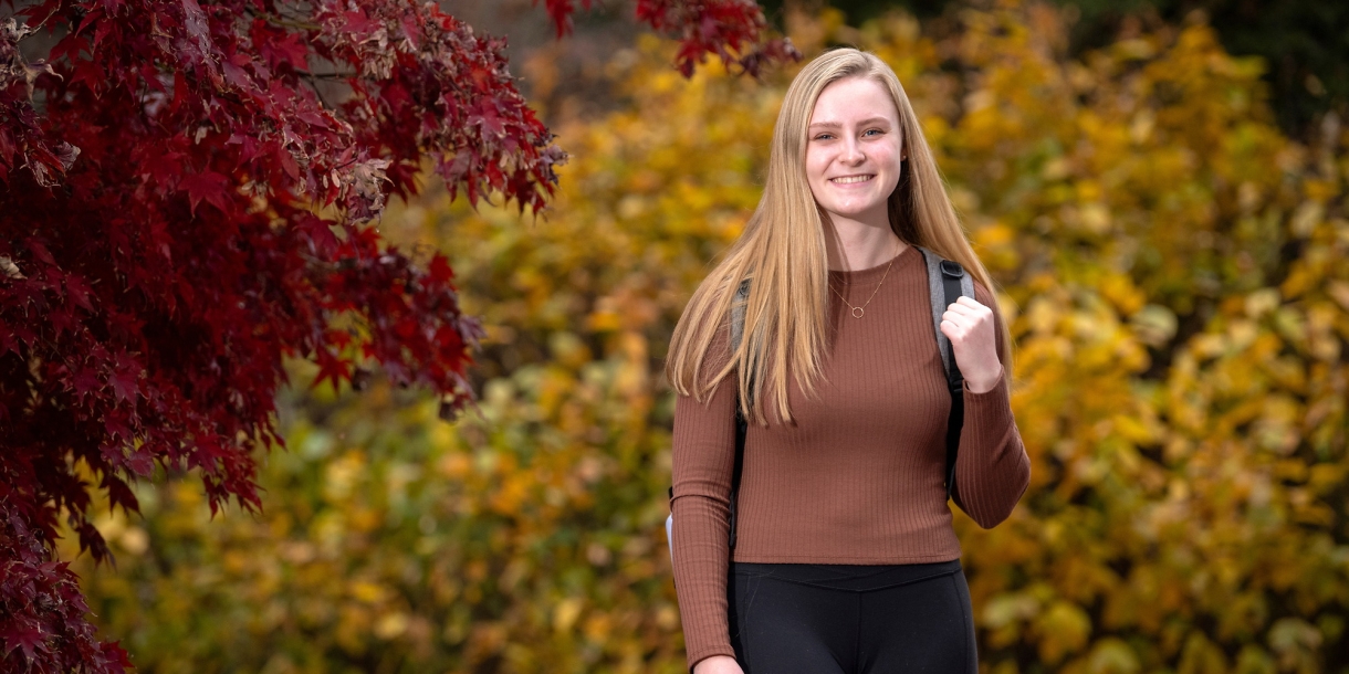 Marion Duval '25 poses outdoors