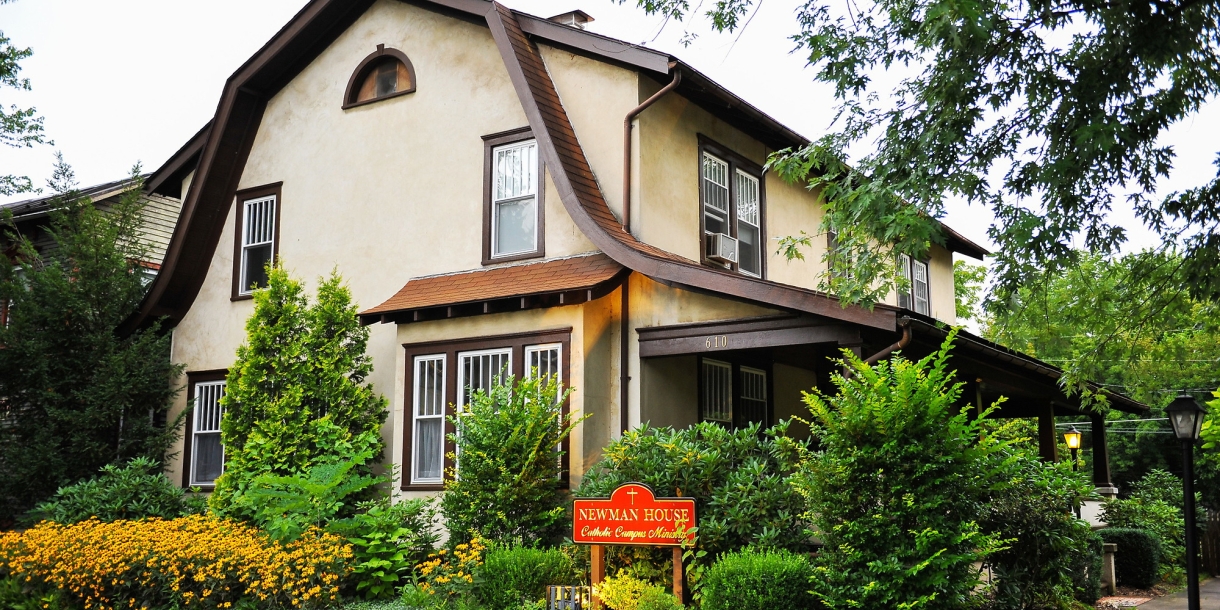 A view of the Newman House