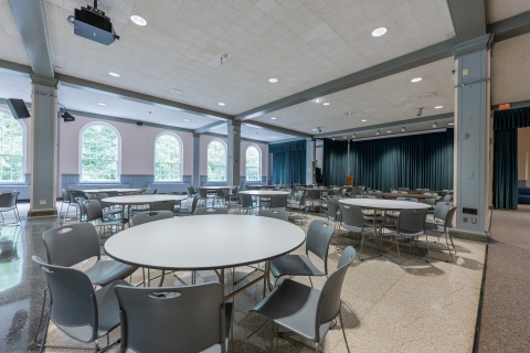 Interior of Larison Hall dining room