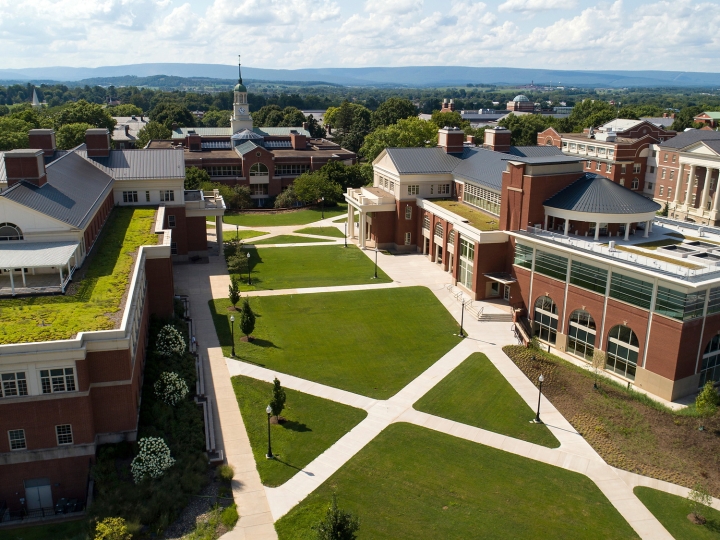 Academic West and Academic East, aerial view