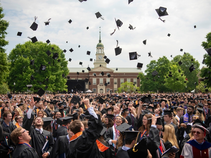 Graduation cap toss