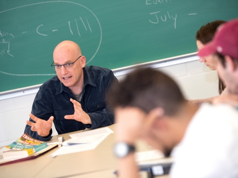Rosenburg teaches to a class